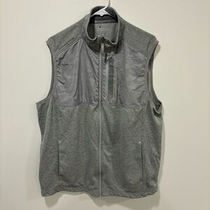 Vineyard Vines Men’s Fairhaven Vest Golf Gray Camo OTG Performance Zip Up Sport